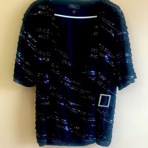 Blouse black Some sparkly,  for Holidays size 22 x 24 from collection dress barn